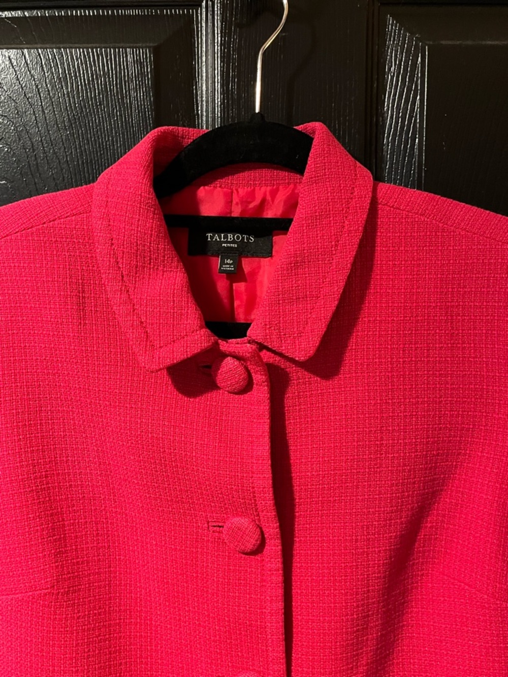 Talbots Raspberry Pink Spring Coat - Picture 2 of 9